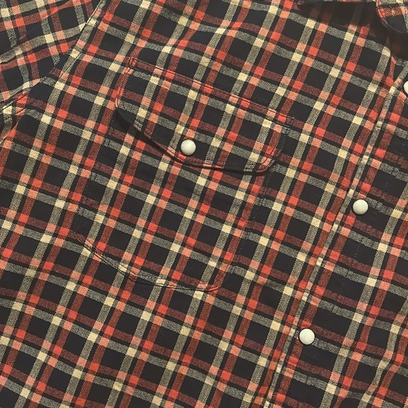 Lucky Brand Plaid Snap Front Casual Shirt Size XL - Picture 3 of 10